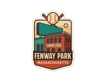 Fenway Park Massachusetts Sticker Decal Vinyl Die-Cut Symbolic Landmark Design