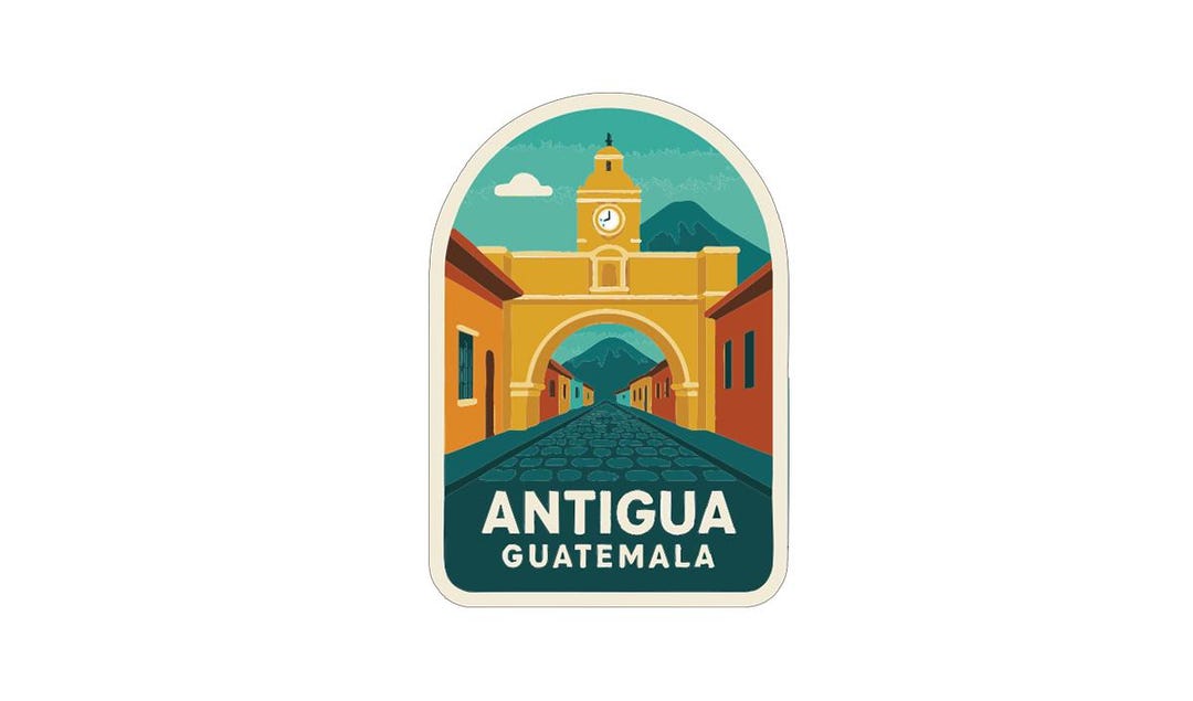 Antigua Guatemala Guatemala Sticker Decal Vinyl Die-cut Symbolic ...