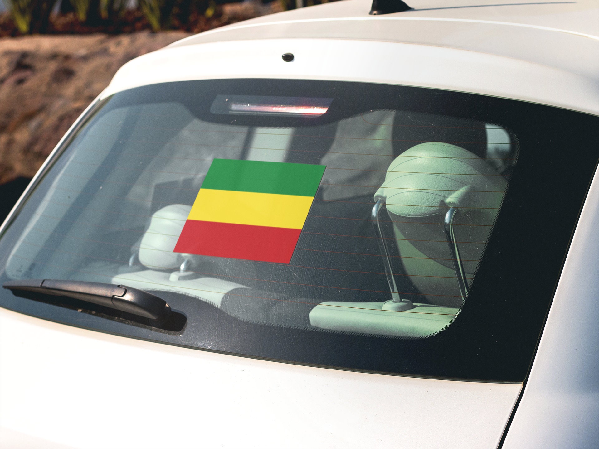 Rasta Flag Sticker Decal Rastafari Rastafarianism Jamaica Rastafarian ...