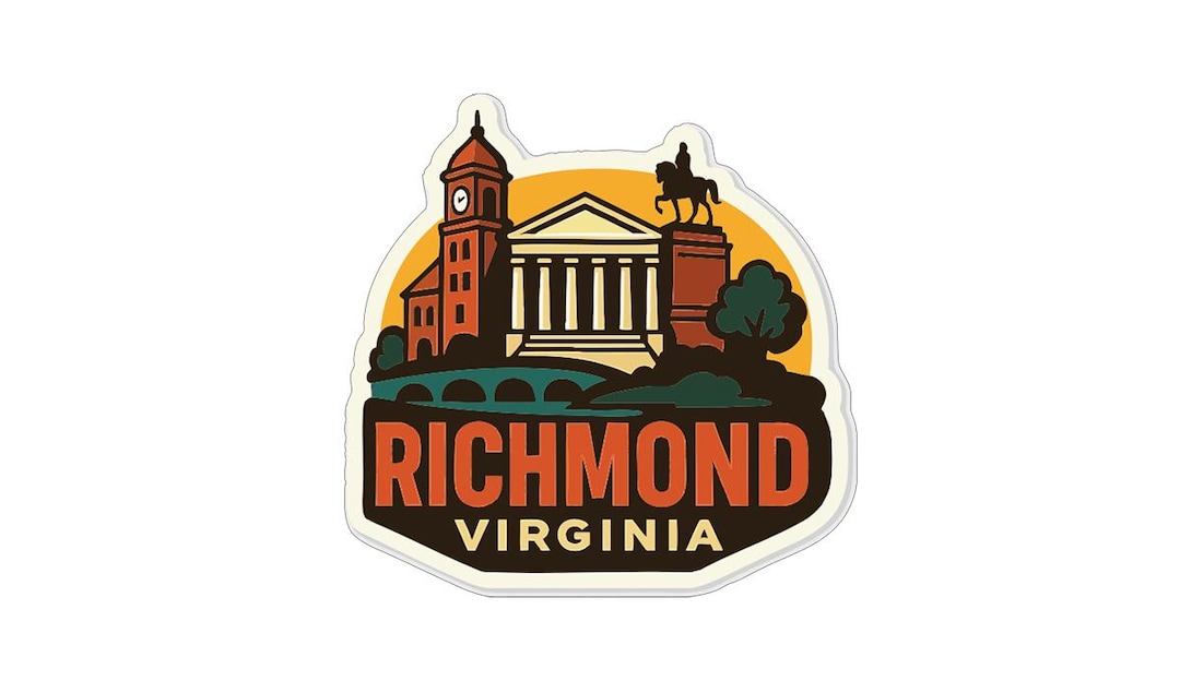 Iconic Rva Signs Richmond Sticker Decal Vinyl Die-cut City Skyline Landmark Design - Etsy