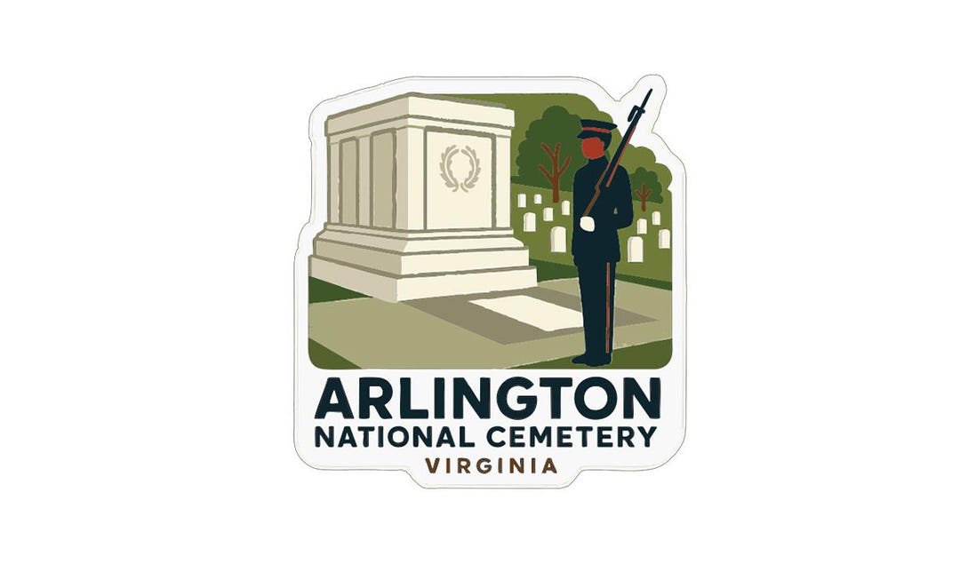 Arlington National Cemetery Virginia Sticker Decal Vinyl Die-cut ...