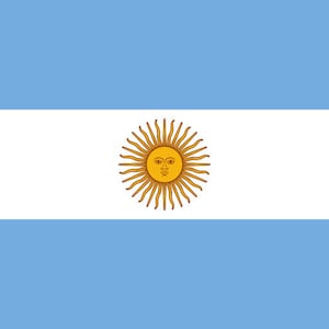 Decalque adesivo da bandeira da Argentina / Buenos Aires / En unión y libertad / Argentina argentina