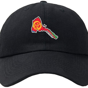 Casquette de baseball avec drapeau de l'Érythrée, chapeau, fermeture auto-agrippante