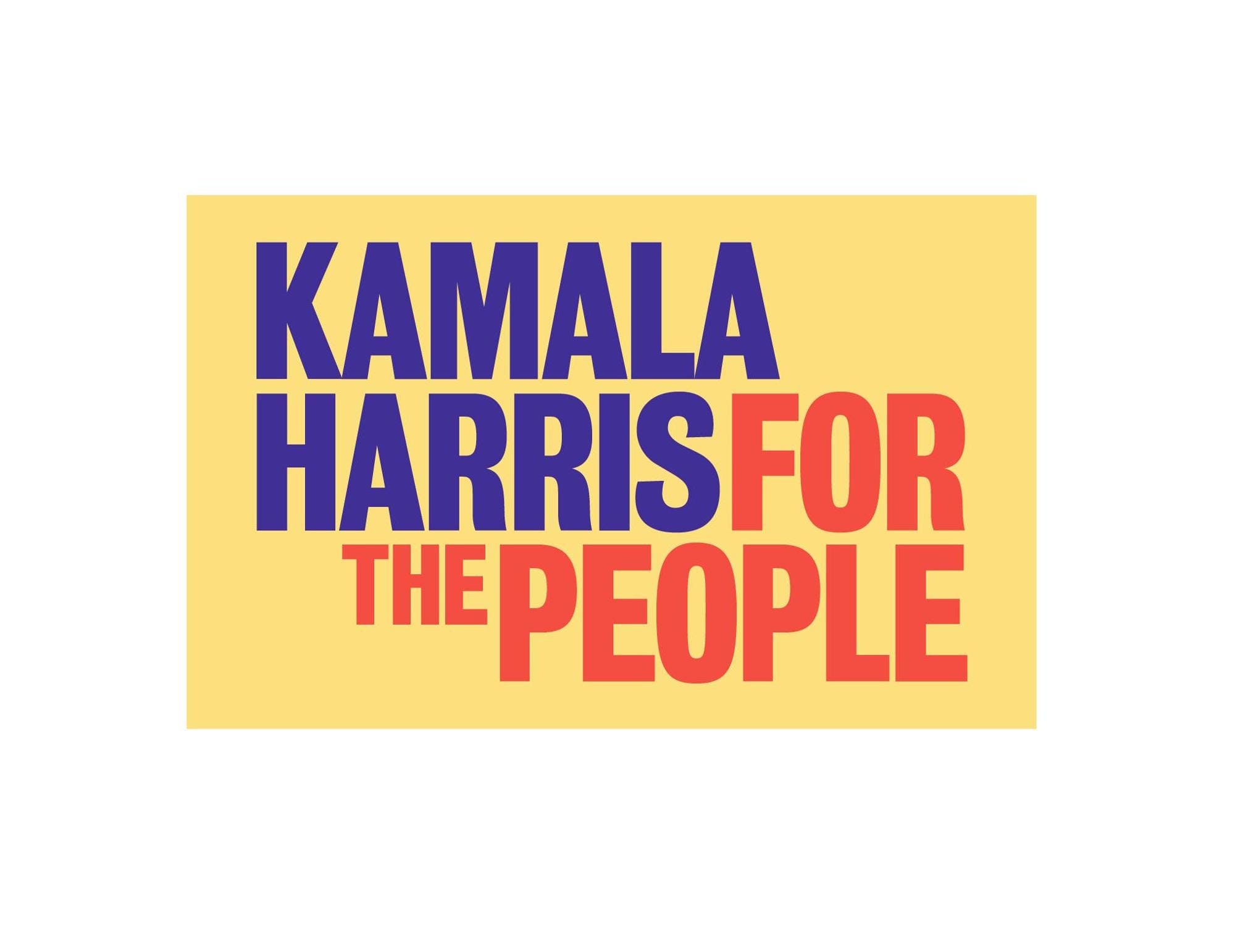 Kamala Harris Decal Sticker for the People Democratic Party Democrat ...