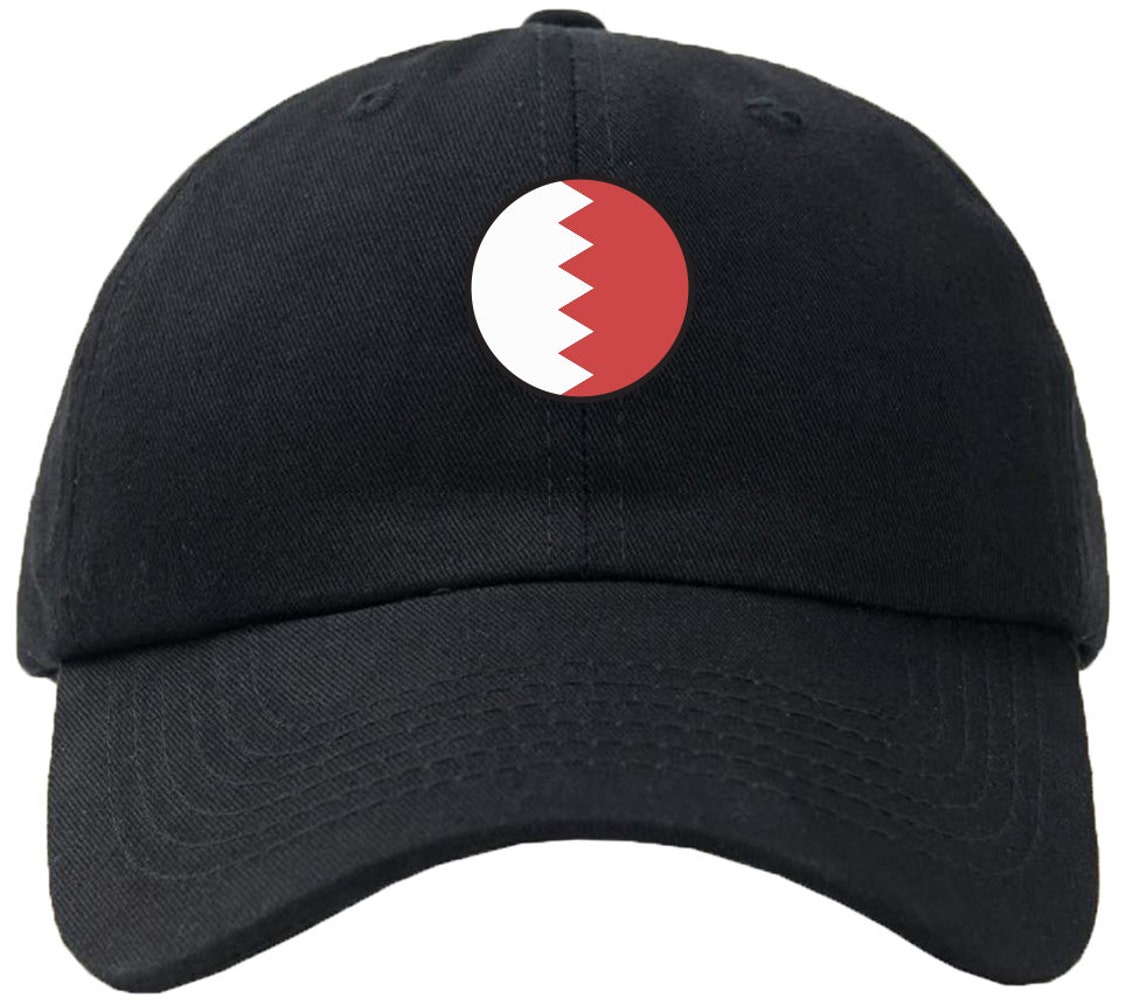 Bahrain Flag Circle Baseball Cap Hat Hook & Loop Closure - Etsy