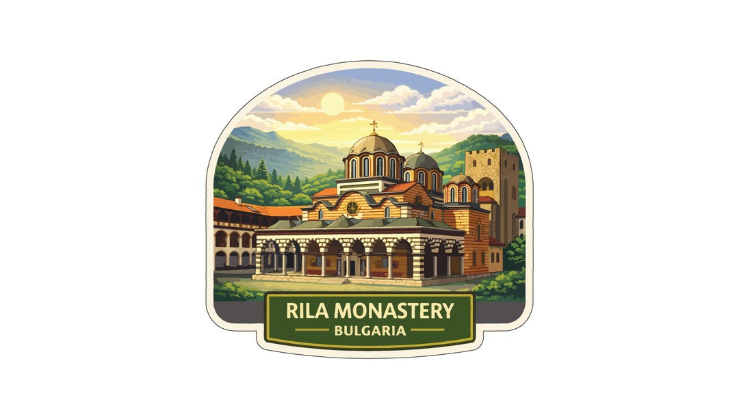 Rila Monastery Bulgaria Sticker Decal Vinyl Die-cut World Heritage ...