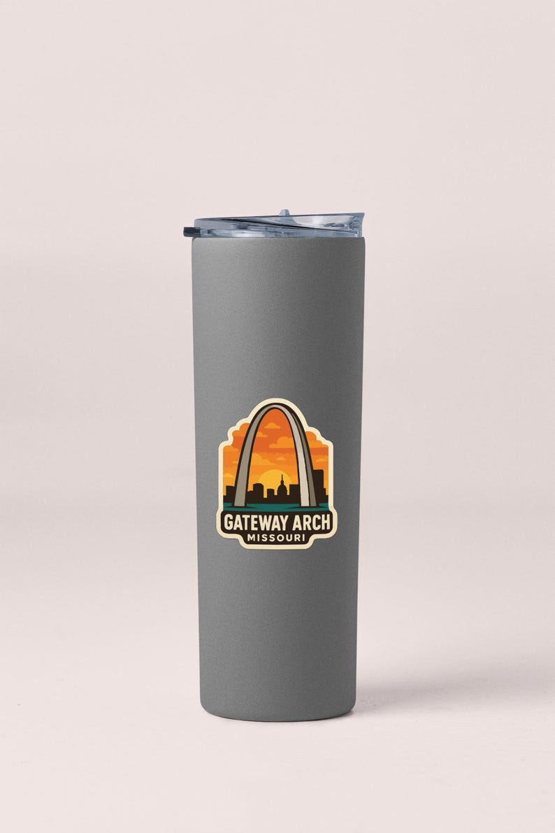 Gateway Arch Missouri Sticker Decal Vinyl Die-cut Symbolic Landmark ...