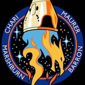 NASA SpaceX Crew-3 missie patch sticker sticker NASA commerciële bemanningsvlucht