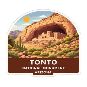 Tonto Arizona Iron On Heat Transfer Vinyl HTV Die-Cut US National Monuments Series