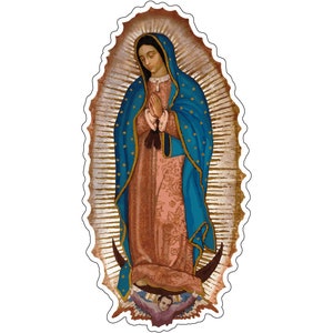 Our Lady of Guadalupe Decal Sticker Vinyl Decal Virgin of Guadalupe Nuestra Señora de Guadalupe Virgen de Guadalupe Virgin Mary Sticker