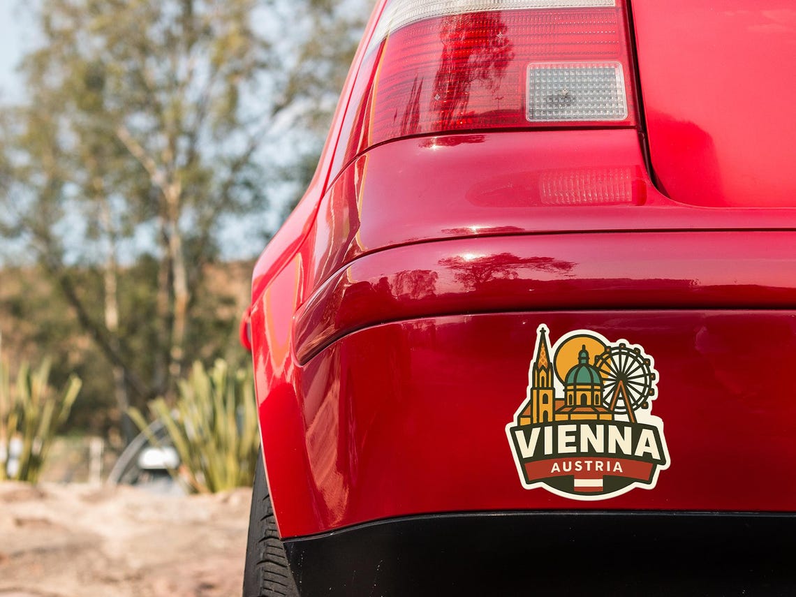 Sticker Wienna Vienna Sticker Decal Vinyl Die-cut City Skyline Landmark Design - Etsy