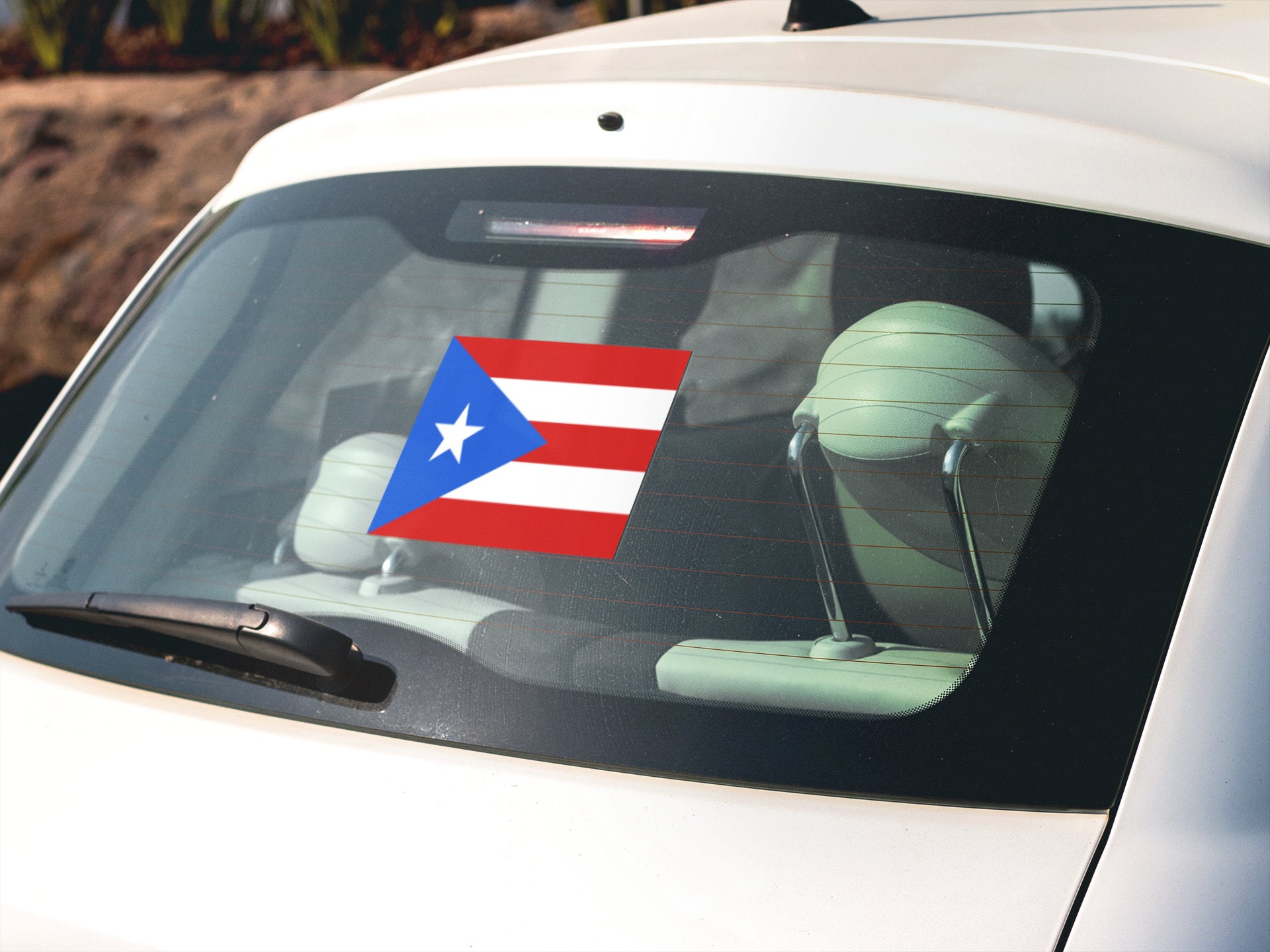 Puerto Rico Auto Sticker Puerto Rico Flag Sticker Decal - Etsy