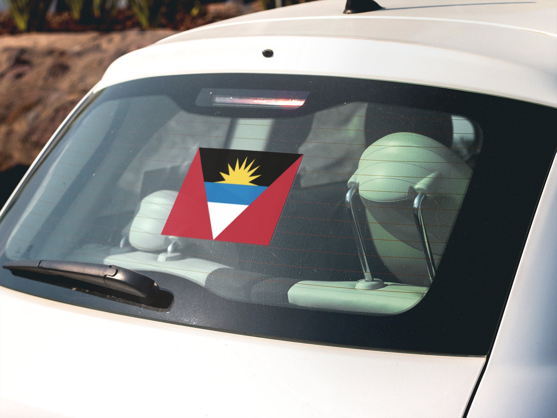Antigua and Barbuda Flag Sticker Decal - Etsy