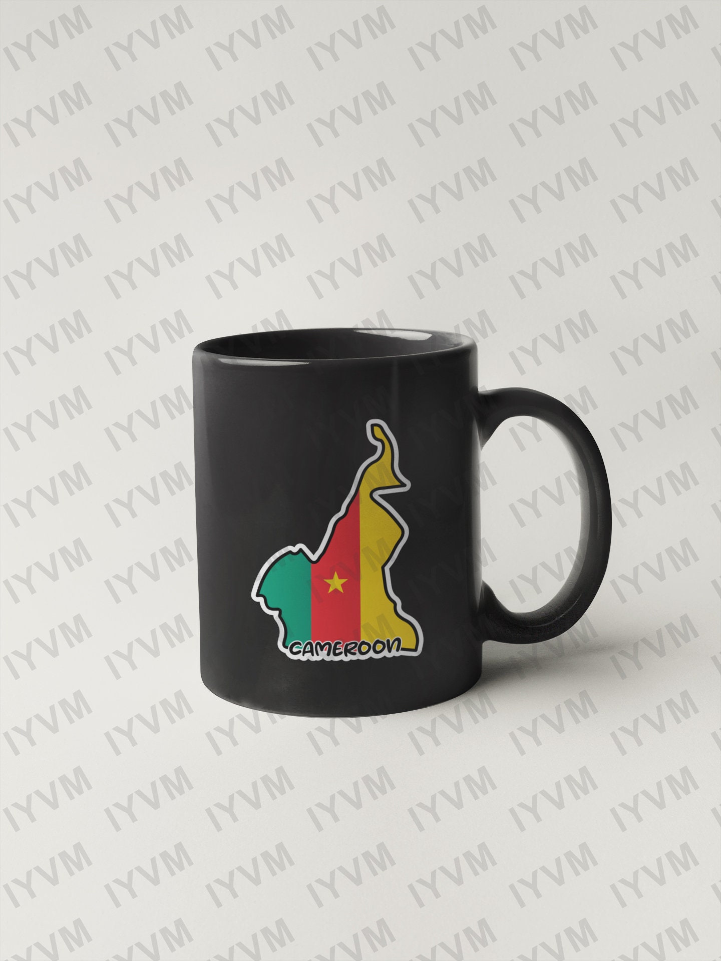 Cameroon Map Flag Sticker Decal / Republic of Cameroon / Yaoundé / Paix ...