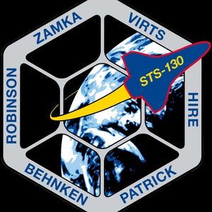 NASA STS-130 missie patch sticker sticker Endeavour NASA Space Shuttle missie