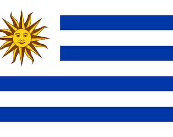 Uruguay Flag Sticker Decal / Oriental Republic of the Uruguay / Libertad o Muerte / Montevideo / Uruguayan / Portuguese