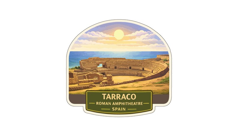 Tarraco Roman Amphitheatre Spain Sticker Decal Vinyl Die-cut World ...