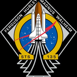 NASA STS-135 missie patch sticker sticker Atlantis NASA Space Shuttle missie