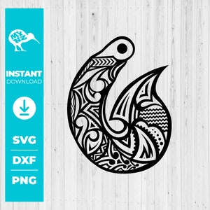 Maori Svg, Polynesian Svg, Cross Stitch Maori Symbols, New Zealand Maori, Maori Stencil, Maori Samoan Tribals, Hawaiian Hook Svg, Maori Hook