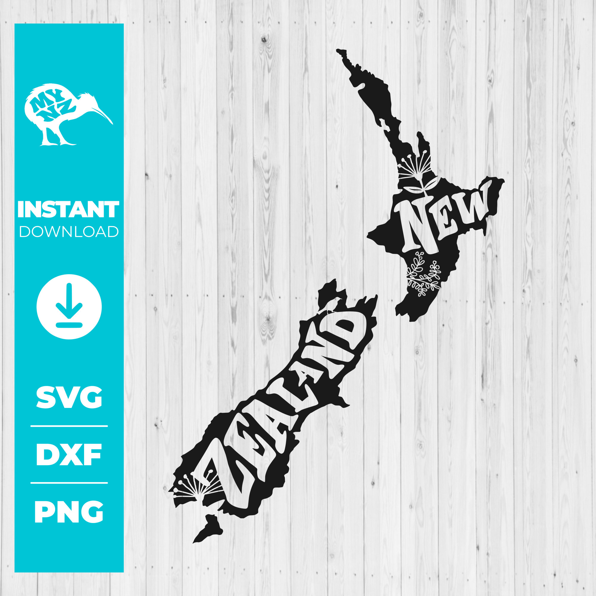 I Love New Zealand Svg, Kiwiana Svg, New Zealand Map, Aotearoa Map, Nz