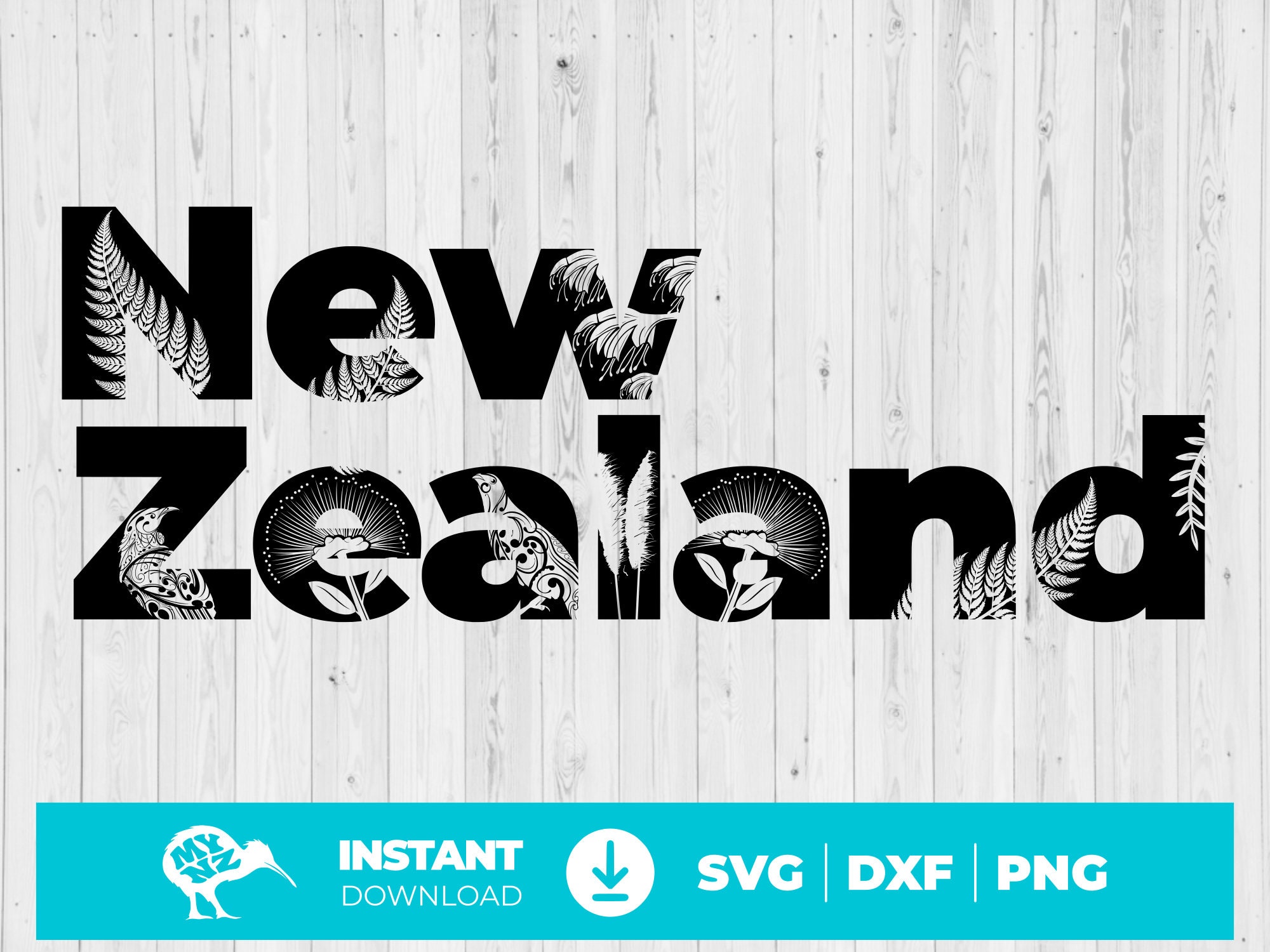 New Zealand, New Zealand Svg, New Zealand Art, New Zealand Print, New