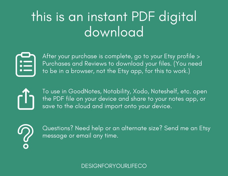 ADHD Daily Planner Template Digital Version for Goodnotes Etsy