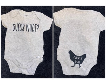 Guess What Chicken Butt Long Sleeve Onesie Baby Bodysuit Funny Meme Shirt Gift Guess What Chicken Butt Long Sleeve Onesie Baby Bodysuit Funny Meme Shirt Gift
