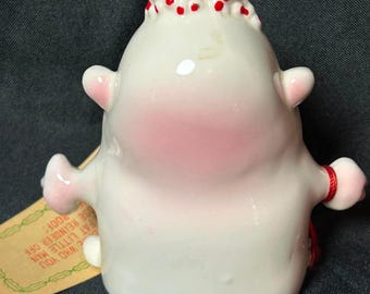 Vintage 1960s Kreiss Psycho Ceramics Christmas Bank Angry Man