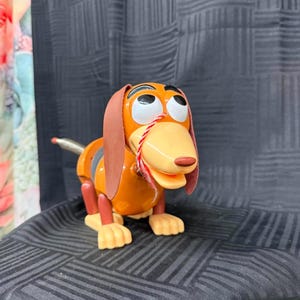 Vintage Disney Pixar Toy Story Slinky Dog Pull Toy, James Industries 1999, Classic Collectible Stretch Dachshund, AS-IS Needs String Repair