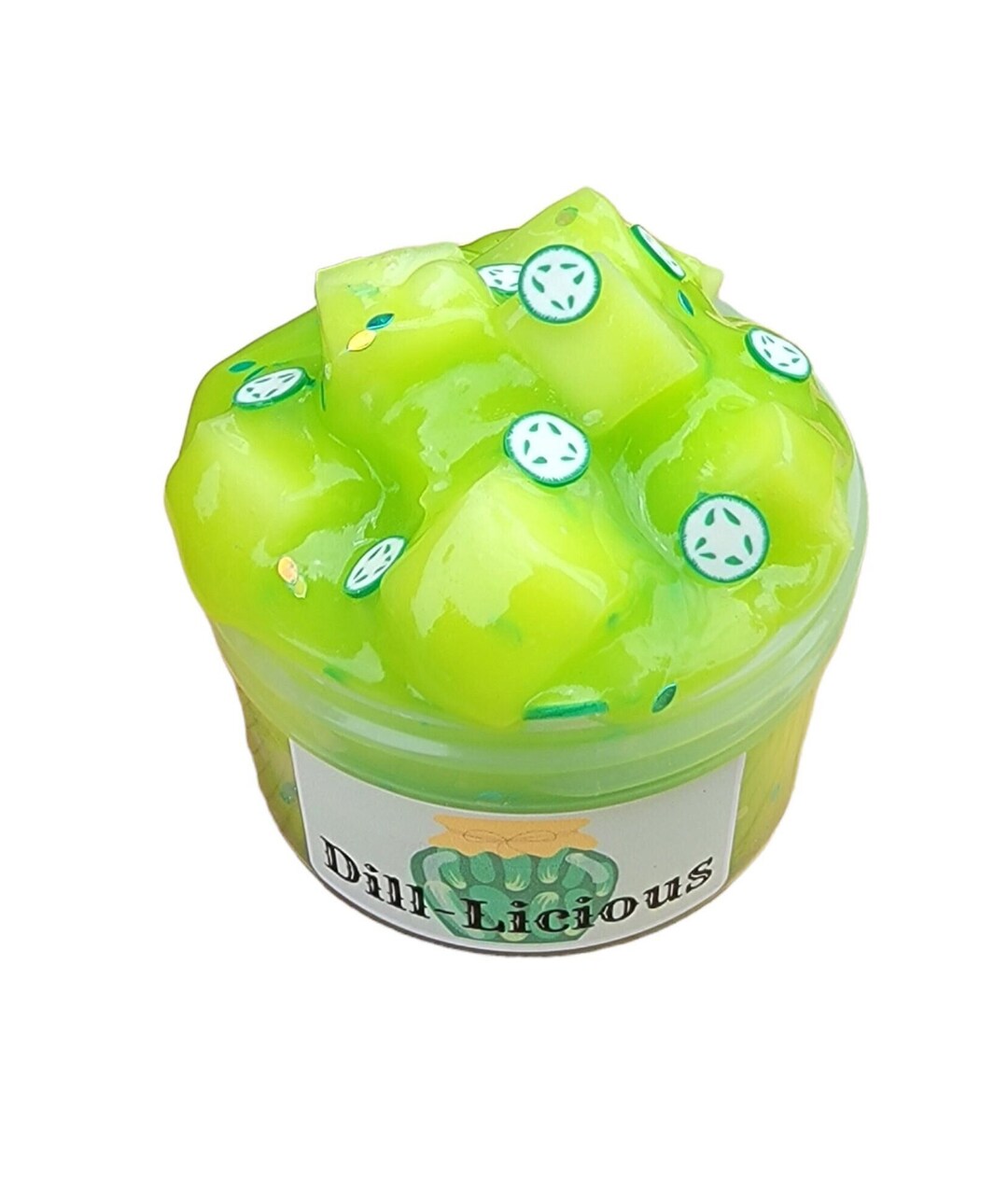 Dillicious Jelly Cube Slime Coated Jelly Slime Clear Etsy