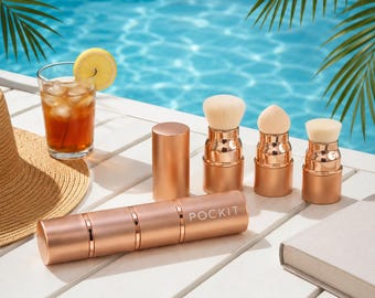 Makeup-resekit, sminkborste för handbagage, present till kvinnor