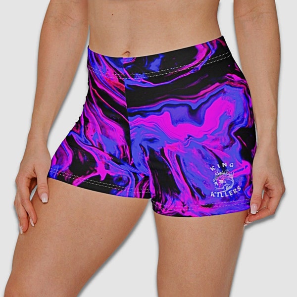 Adult Women's Stretched Booty Purple Shorts main image 0