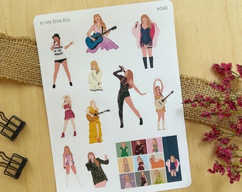 Stickervel In My Eras Era | Unieke stickers voor art journal, Cadeau voor fan