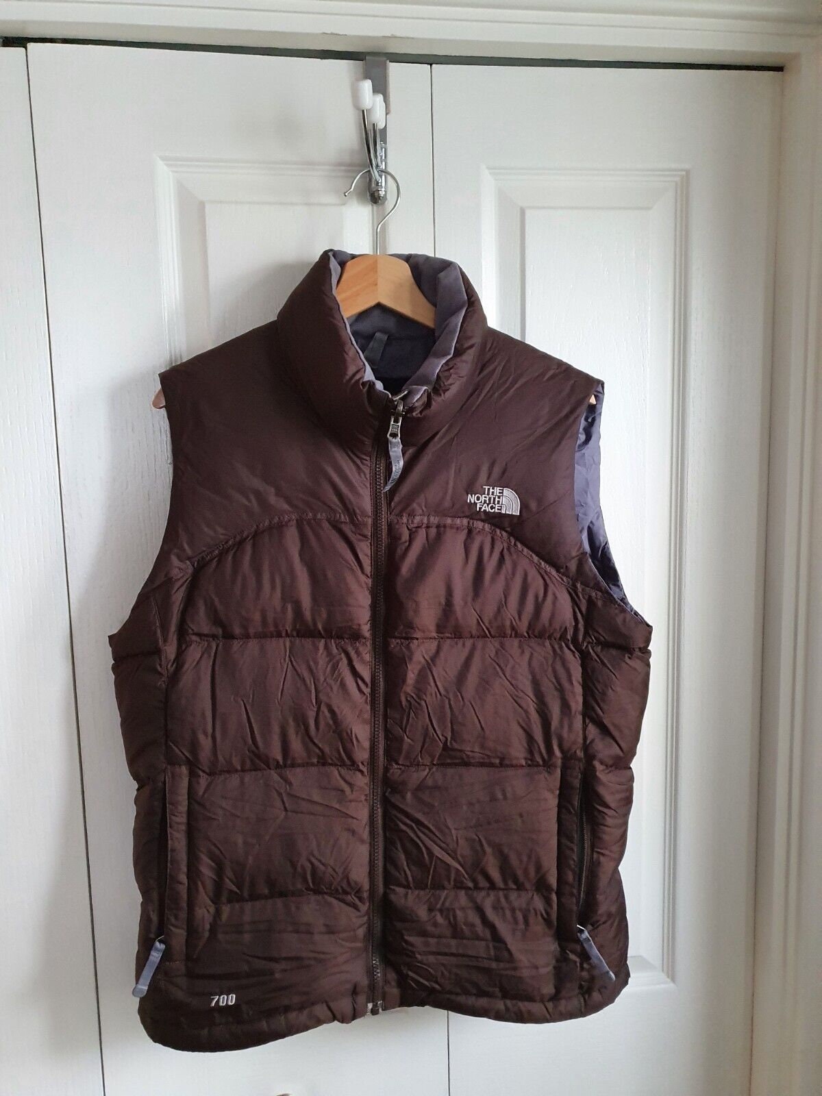 The North Face Brown 700 Down Body Warmer Gilet Size L Etsy