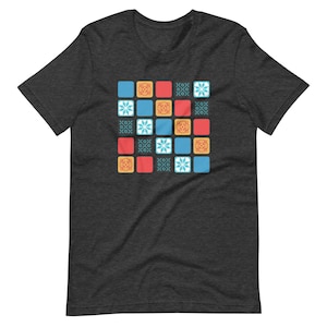 Azul Shirt Board Game Inspired Quilt Pattern Unisex Soft Bella + Canvas T-Shirt Board Gamer Gift Unofficial Fan Art