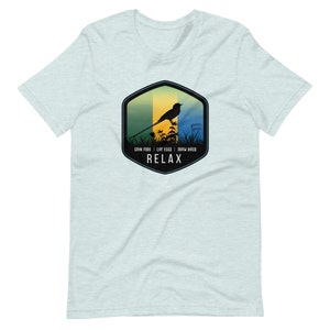 Wingspan Board Game Inspired Gain Food Lay Eggs Draw Food Relax Bird Habitat Unisex Soft Bella + Canvas T-Shirt Board Gamer Gift