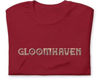 Gloomhaven Shirt Unofficial Tabletop RPG Inspired Geeky Board Game Unisex Soft Bella + Canvas T-Shirt Board Gamer Gift Unofficial Fan Art