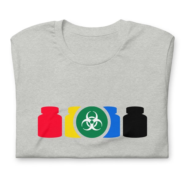 Pandemie Shirt Bordspel Cure Markers Biohazard Pandemic Legacy Unisex Soft Bella + Canvas T-Shirt Board Gamer Gift Onofficiële Fan Art