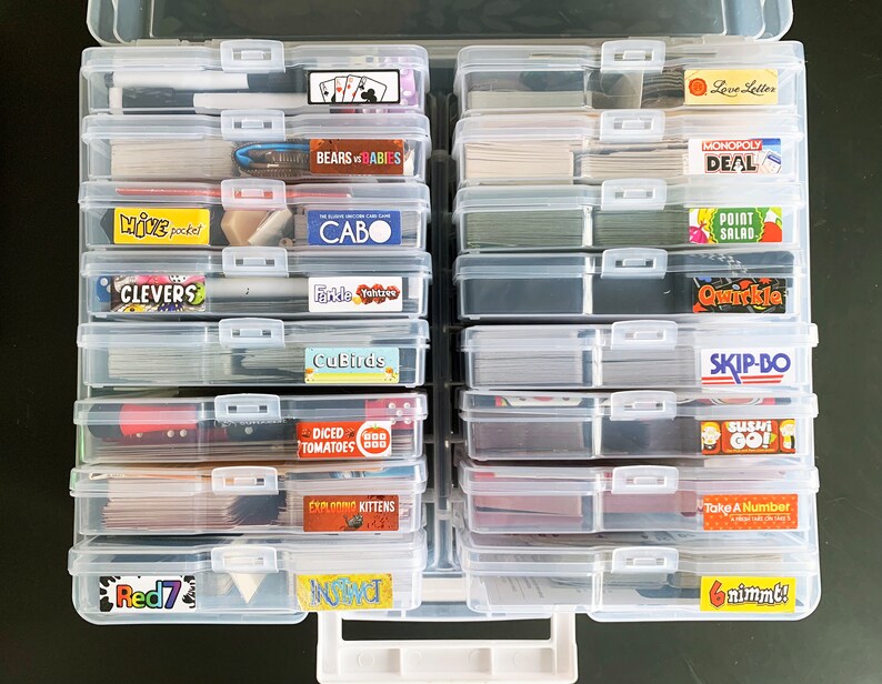 Custom Board Game Labels for 4x6 Keeper Travel Games Organization Board