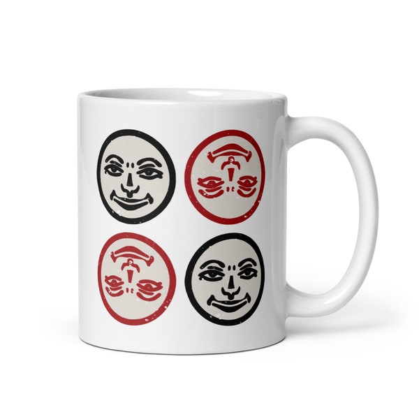 Rummikub Gift Joker Face Game Inspired White Glossy Coffee Mug Cup Board Gamer Gift