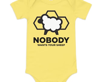 Niemand wil je schaap Catan babyromper – grappig bordspelcadeau