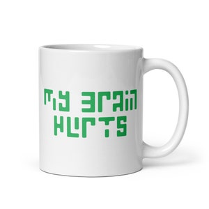 Turing Machine Mug: 'My Brain Hurts' Board Gamer Gift
