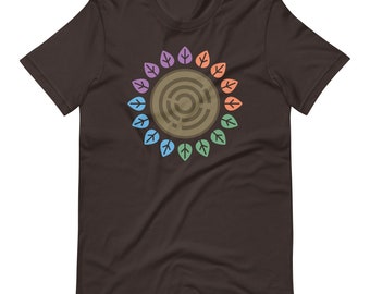 EARTH Board Game T-Shirt, Leaf Maze Graphic Tee