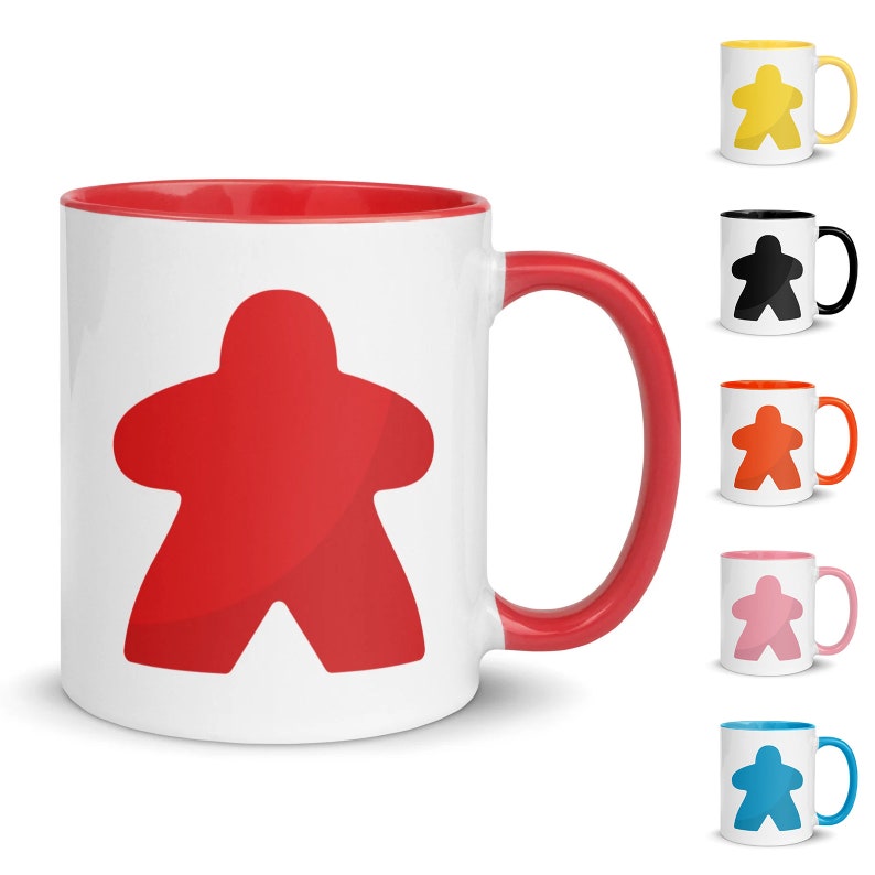 Rainbow Meeple Mug