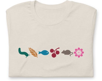 Bordspelshirt spanwijdte: nectarvoedseltokens, Bella + canvas T-shirt