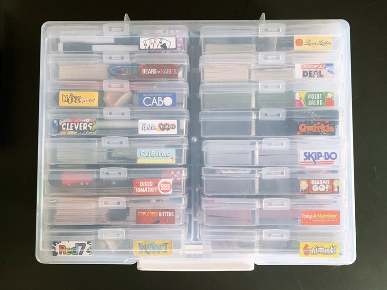 Custom Board Game Labels for 4x6 Keeper Travel Games Organization Board