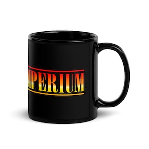 Twilight Imperium Fourth Edition Board Game Inspired Black Glossy Coffee Mug Cup Board Gamer Gift