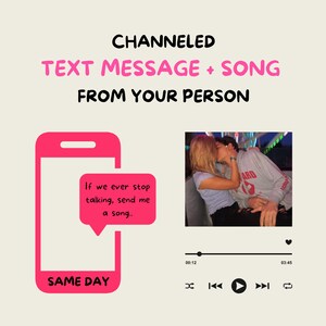 Mensaje de texto el mismo día de tu persona / Canción canalizada / Carta de amor canalizada de tu persona de interés / Sus pensamientos y sentimientos / Mensajes de amor
