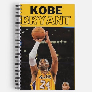Notebook, A5 lined Paper, 80 Pages, Kobe Bryant Gift, NBA Notebook, Gift Notebook