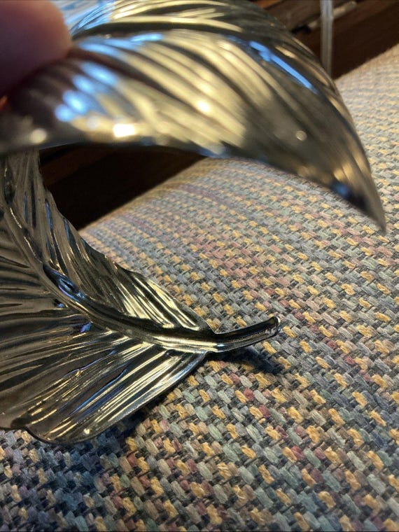 Silver Feather Cuff Bracelet - image 3